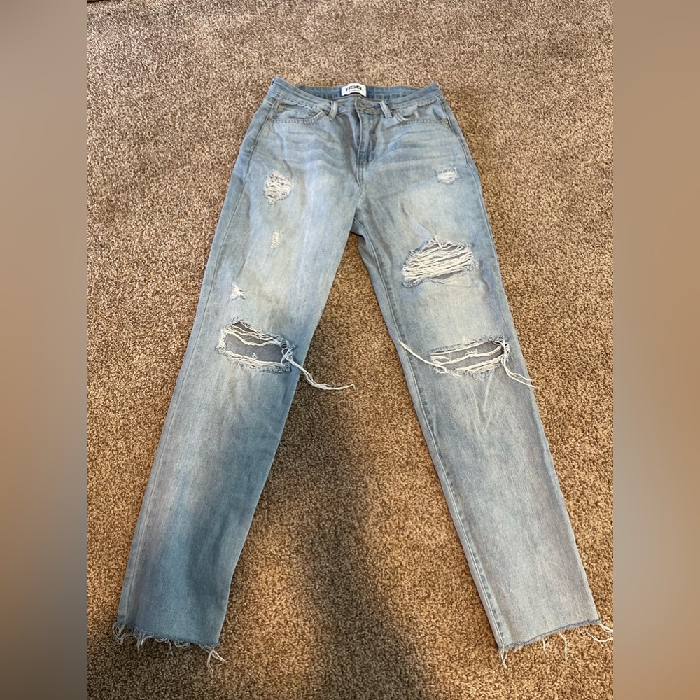 RSQ light wash distressed jeans